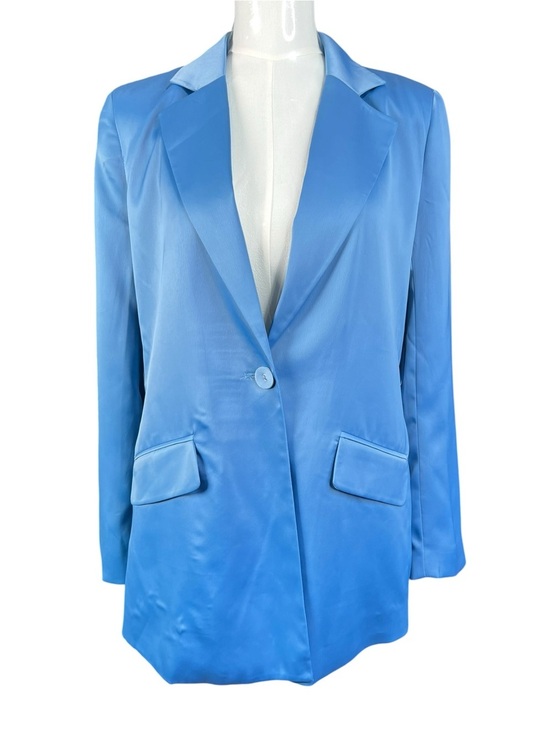House of Harlow 1960 Jackets & Blazers - House of Harlo 1960 Satin Boyfriend Blazer in Sky Blue Size XS